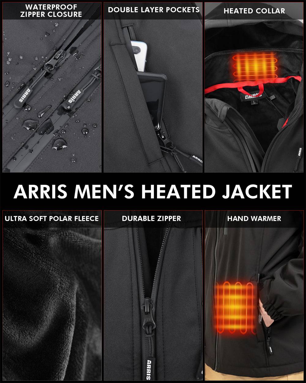 waterproof outer & fleece inner
