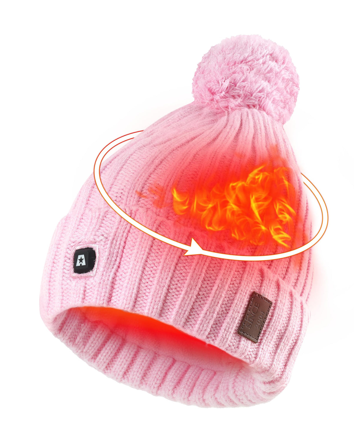 ARRIS Heated Hat, Electric Winter Heated Beanie Hat with 7.4V Rechargeable Battery for Men Women