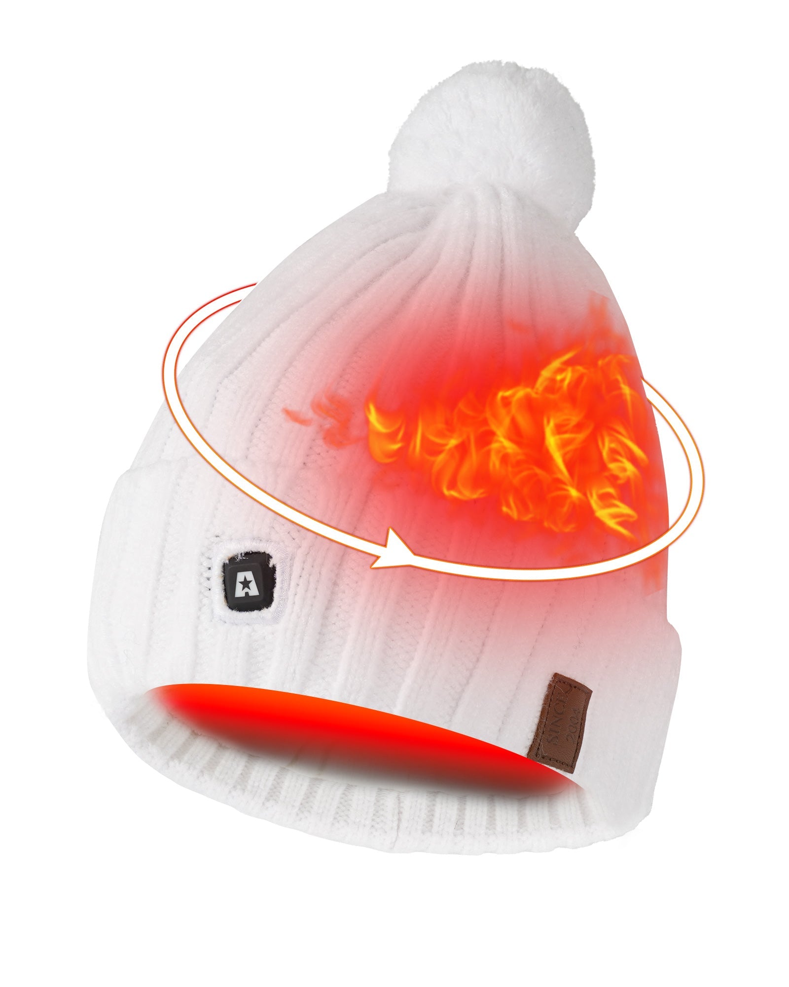 rechargeable heated beanie hat
