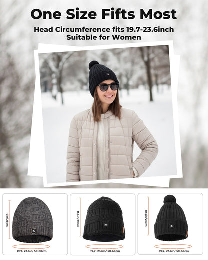 rechargeable heated beanie