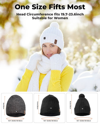 rechargeable heated beanie