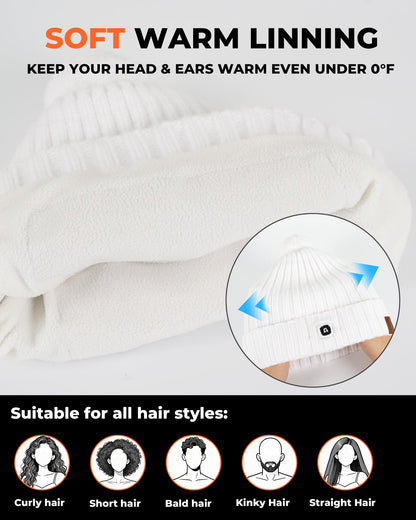 rechargeable heated beanie