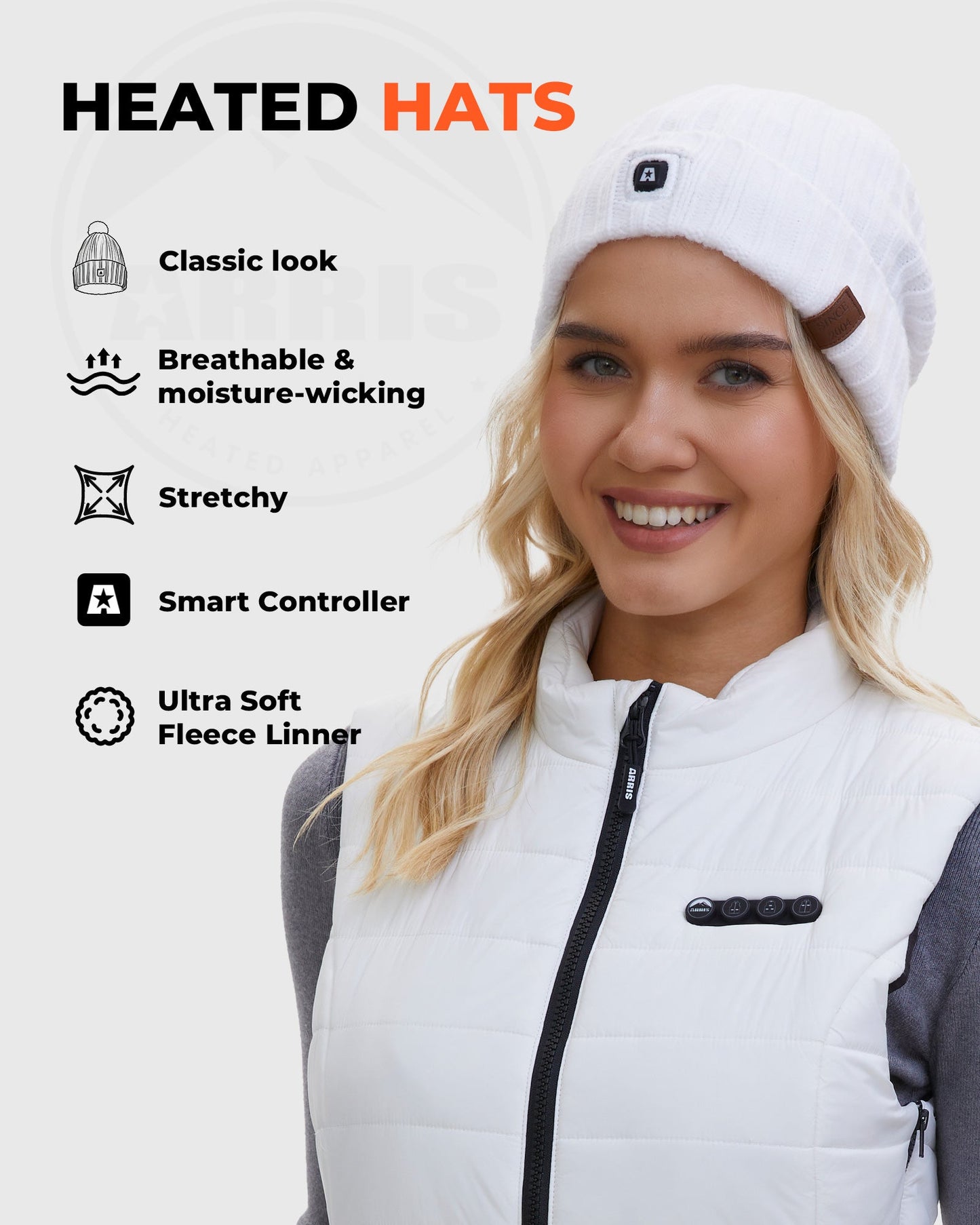 rechargeable heated beanie
