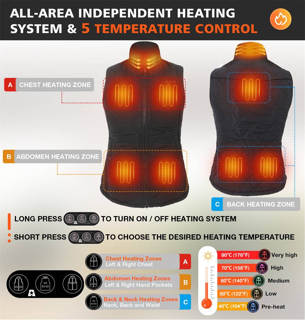 fashion style women's heated vest in 2023