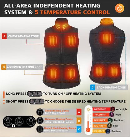 fashion style women's heated vest in 2023