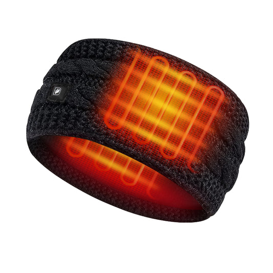 DUKUSEEK Heated Headbands Men Women with 7.4V Rechargable Battery for Winter Work Outdoor Activity