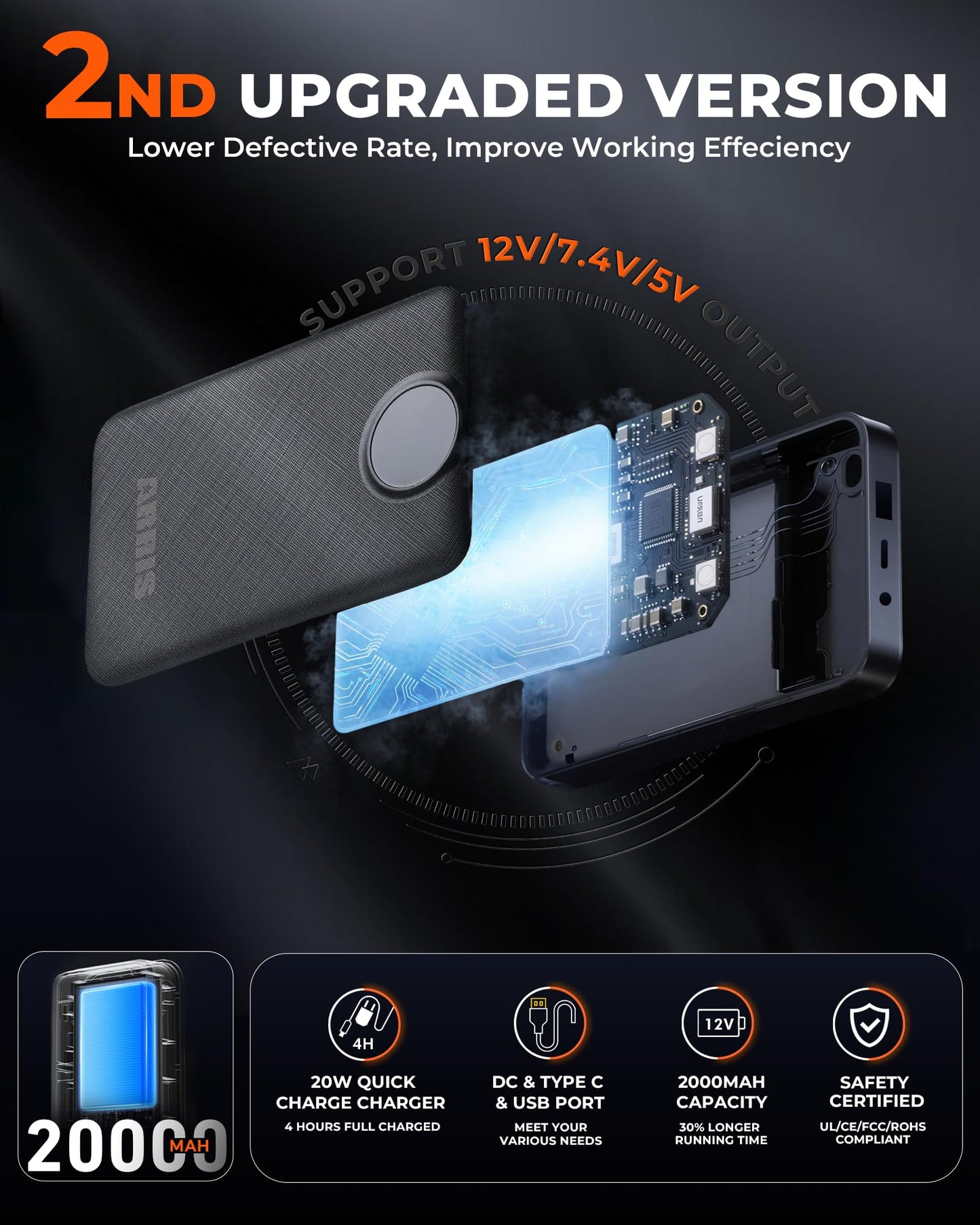 ARRIS 12V Heated vest for Women Size Adjustable