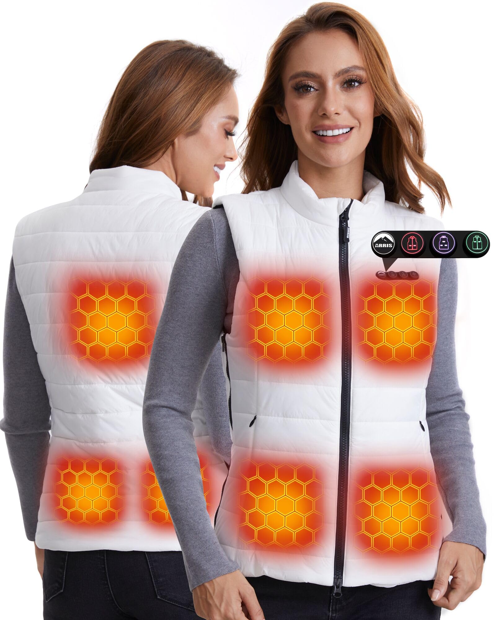ARRIS 12V Heated vest for Women Size Adjustable