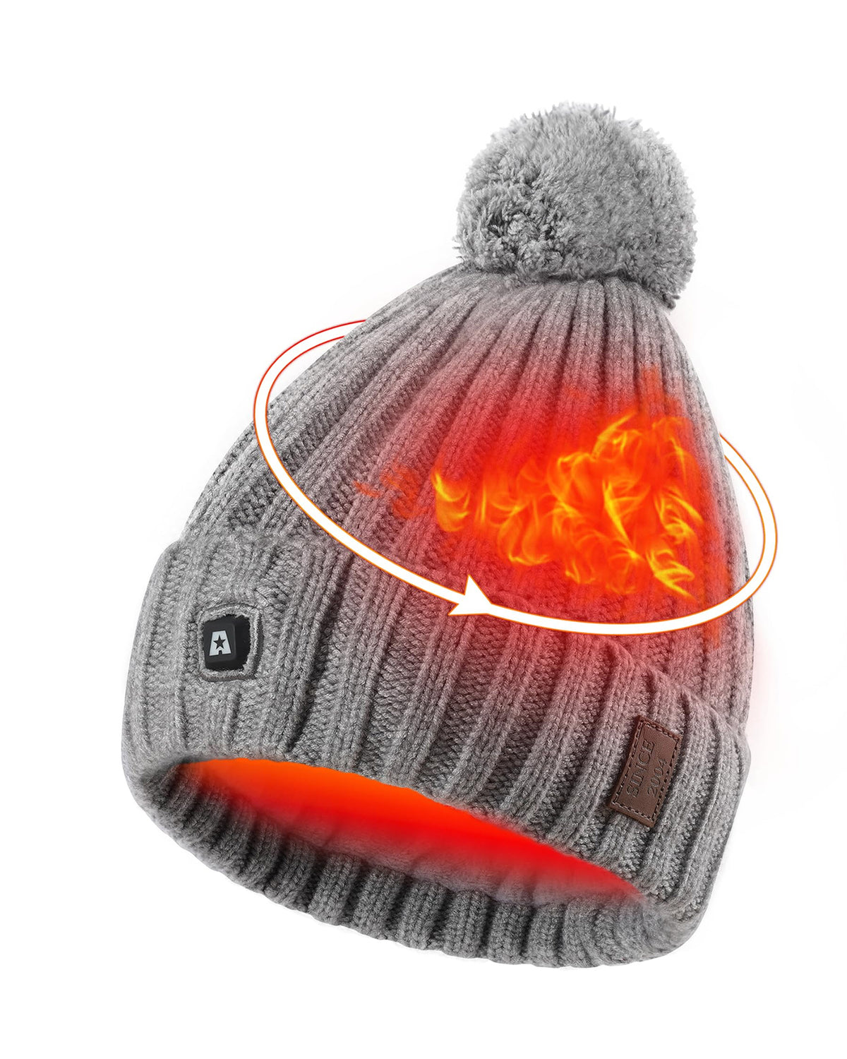ARRIS Heated Hat, Electric Winter Heated Beanie Hat with 7.4V Rechargeable Battery for Men Women