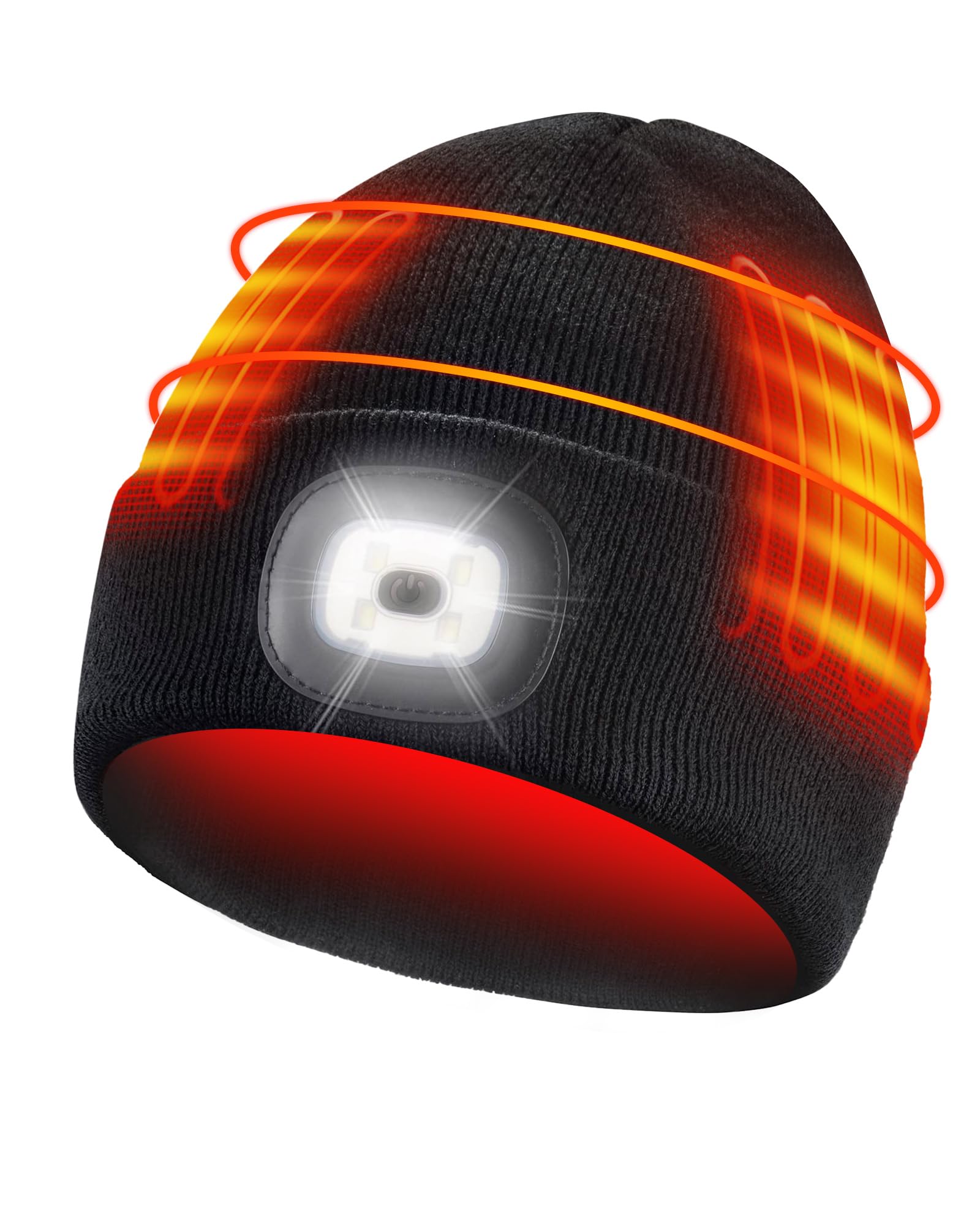 ARRIS Rechargable Heated Hat with Led light