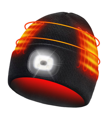 ARRIS Rechargable Heated Hat with Led light