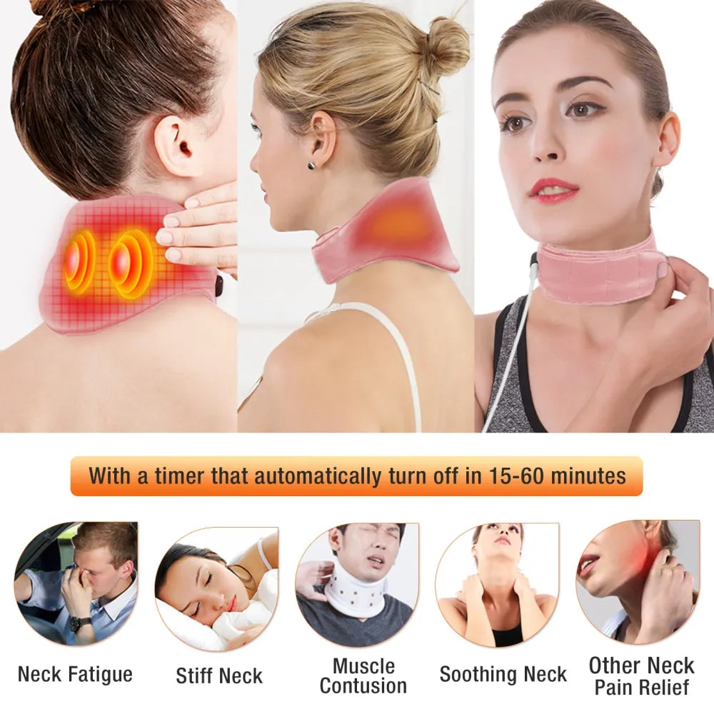 Heating neck pad is for neck fatigue stiff neck muscle contusion soothing neck and other neck pain relief