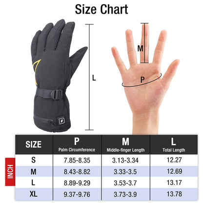 DUKUSEEK Heated Gloves for Men Women, Battery Powered Electric Glove with Touchscreen for Outdoor Activities